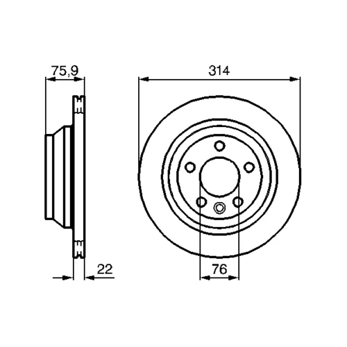 Brzdový kotúč 0 986 479 094 /BOSCH/ - obr. 4
