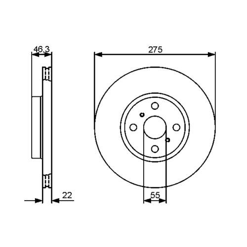 Brzdový kotúč 0 986 479 431 /BOSCH/ - obr. 4