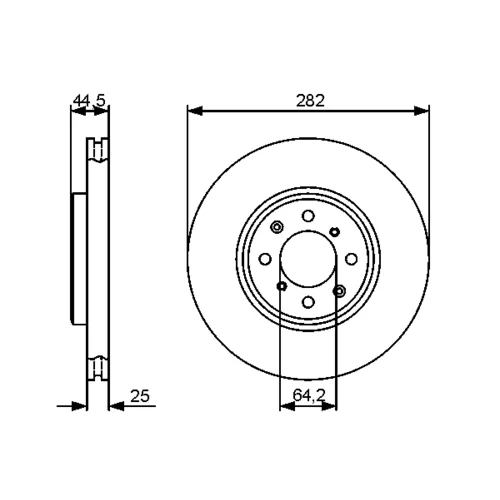 Brzdový kotúč 0 986 479 476 /BOSCH/ - obr. 4