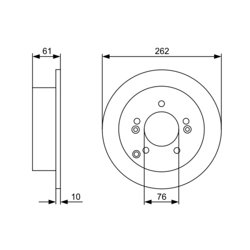 Brzdový kotúč 0 986 479 C03 /BOSCH/ - obr. 4