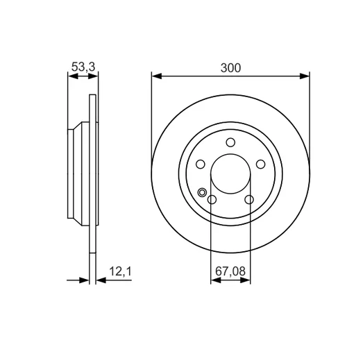 Brzdový kotúč 0 986 479 D12 /BOSCH/ - obr. 4