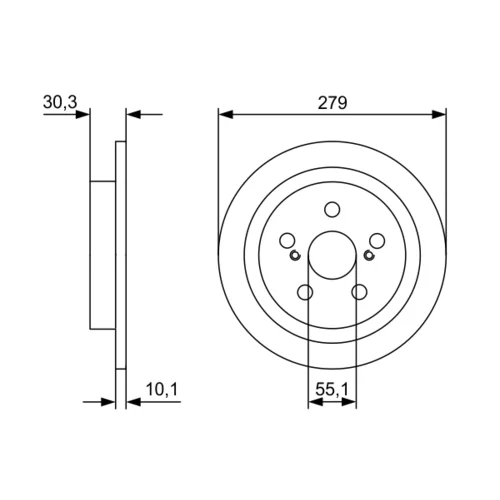 Brzdový kotúč 0 986 479 D35 /BOSCH/ - obr. 4