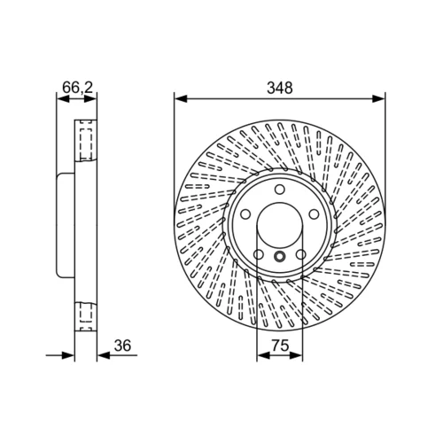 Brzdový kotúč 0 986 479 W20 /BOSCH/ - obr. 1