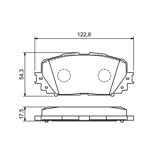 Sada brzdových platničiek kotúčovej brzdy 0 986 494 196 /BOSCH/ - obr. 6