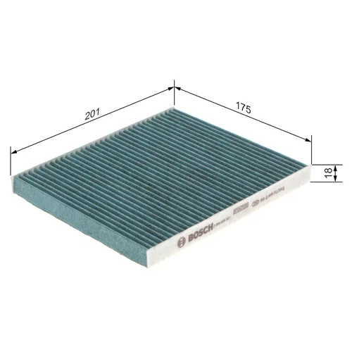 Filter vnútorného priestoru 0 986 628 541 /BOSCH/ - obr. 4