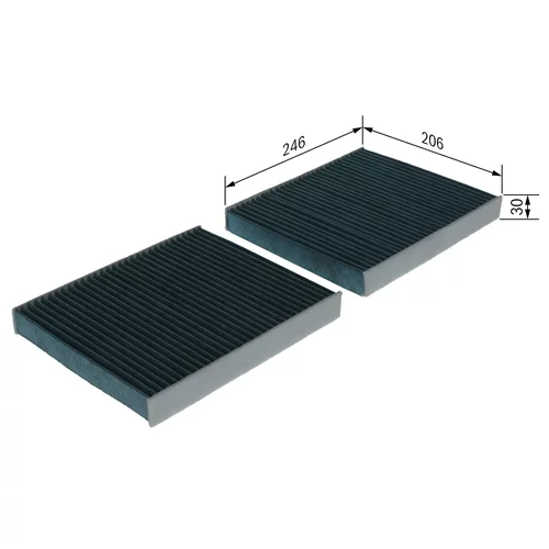 Filter vnútorného priestoru 0 986 628 558 /BOSCH/ - obr. 4