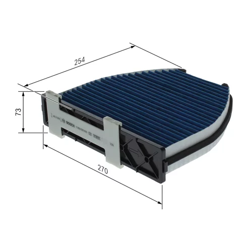 Filter vnútorného priestoru 0 986 628 600 /BOSCH/ - obr. 4