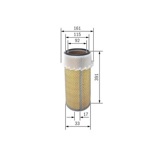 Vzduchový filter 1 457 433 201 /BOSCH/ - obr. 4