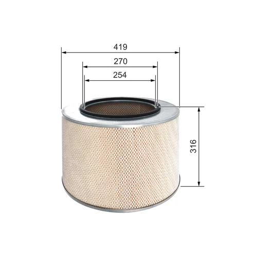Vzduchový filter 1 457 433 728 /BOSCH/ - obr. 4