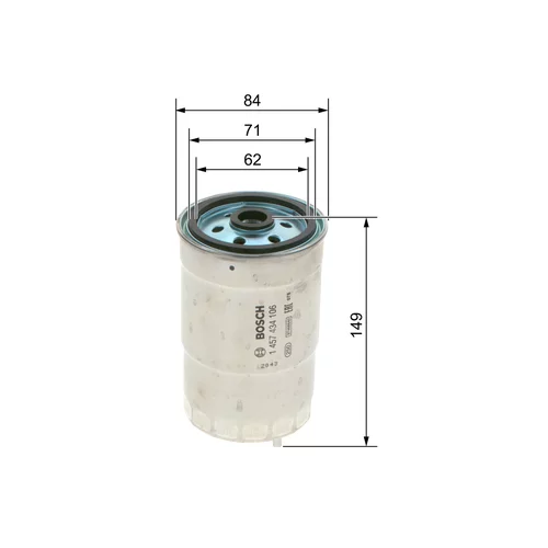 Palivový filter 1 457 434 106 /BOSCH/ - obr. 4