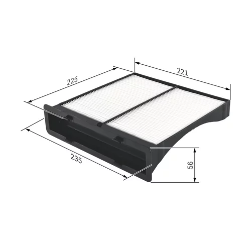 Filter vnútorného priestoru 1 987 432 262 /BOSCH/ - obr. 4