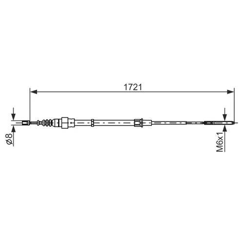 Ťažné lanko parkovacej brzdy 1 987 477 406 /BOSCH/ - obr. 4