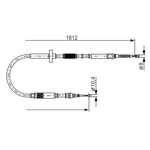 Ťažné lanko parkovacej brzdy 1 987 477 659 /BOSCH/ - obr. 4