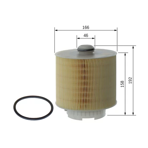 Vzduchový filter F 026 400 028 /BOSCH/ - obr. 4