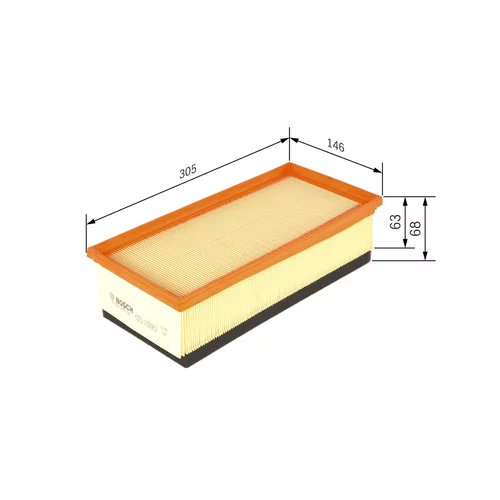Vzduchový filter F 026 400 121 /BOSCH/ - obr. 4