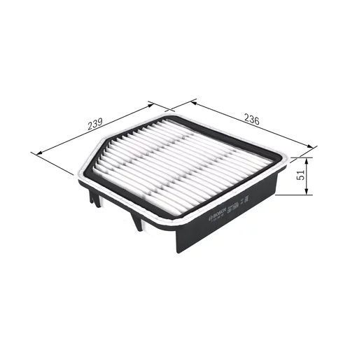 Vzduchový filter F 026 400 192 /BOSCH/ - obr. 4