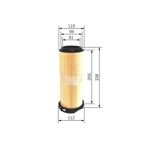 Vzduchový filter F 026 400 214 /BOSCH/ - obr. 4