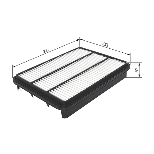 Vzduchový filter F 026 400 225 /BOSCH/ - obr. 4