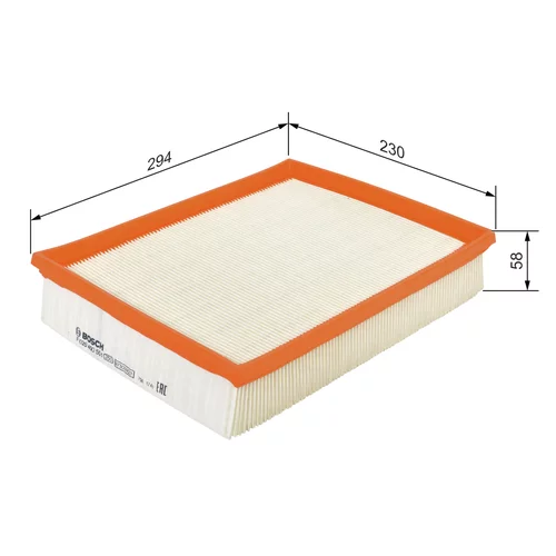 Vzduchový filter F 026 400 551 /BOSCH/ - obr. 4