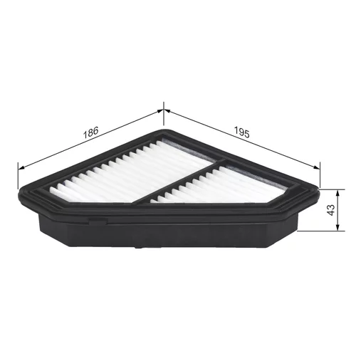 Vzduchový filter F 026 400 564 /BOSCH/ - obr. 4