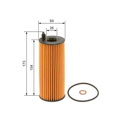 Olejový filter F 026 407 072 /BOSCH/ - obr. 4