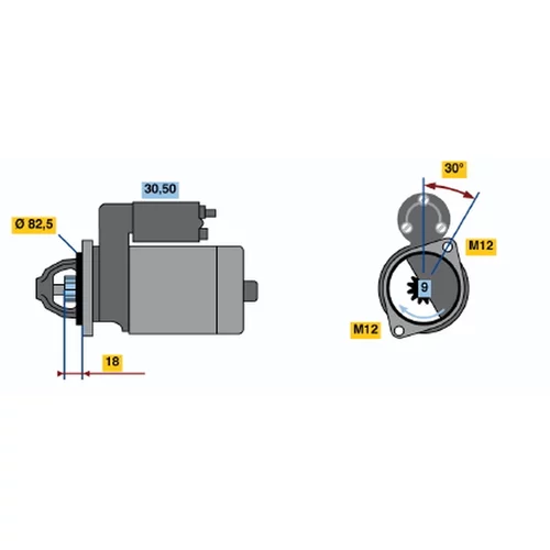 Štartér 0 001 110 138 /BOSCH/ - obr. 4