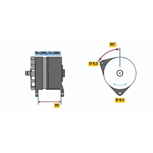 Alternátor BOSCH 0 120 468 007