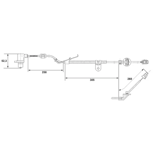 Snímač počtu otáčok kolesa 0 265 006 674 /BOSCH/ - obr. 4