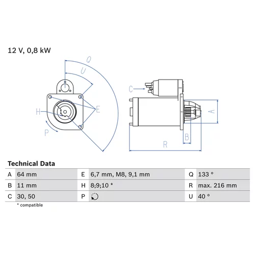 Štartér 0 986 021 590 /BOSCH/ - obr. 4