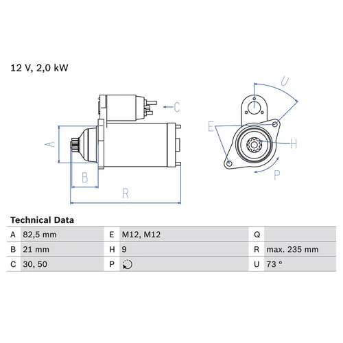 Štartér 0 986 021 630 /BOSCH/ - obr. 4
