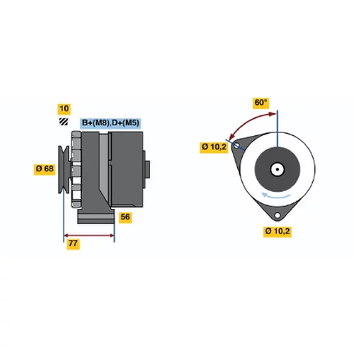 Alternátor BOSCH 0 986 033 140