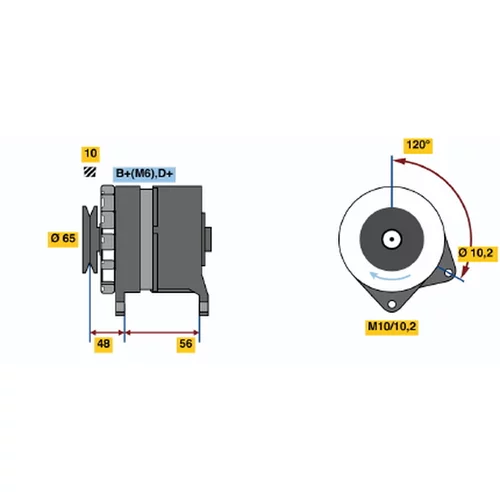 Alternátor BOSCH 0 986 034 490