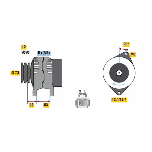 Alternátor BOSCH 0 986 049 880