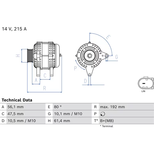 Alternátor BOSCH 0 986 083 920