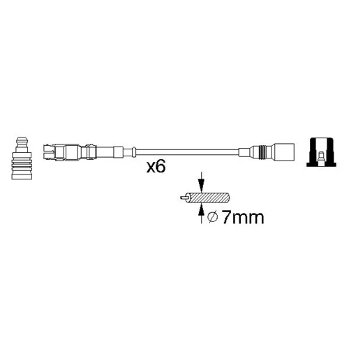 Sada zapaľovacích káblov 0 986 356 302 /BOSCH/ - obr. 4