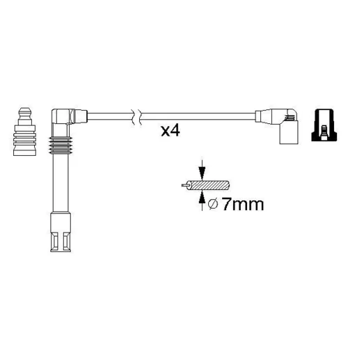 Sada zapaľovacích káblov 0 986 356 305 /BOSCH/ - obr. 4