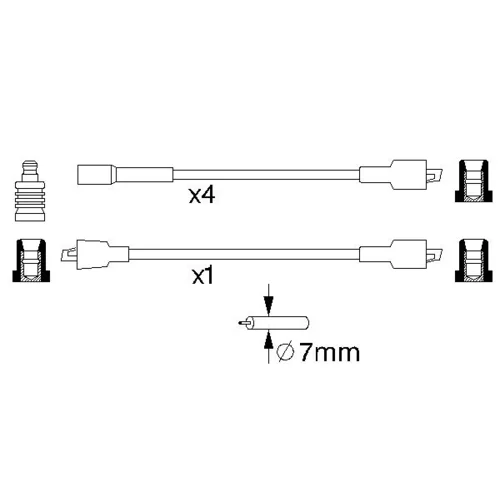 Sada zapaľovacích káblov 0 986 356 732 /BOSCH/ - obr. 4