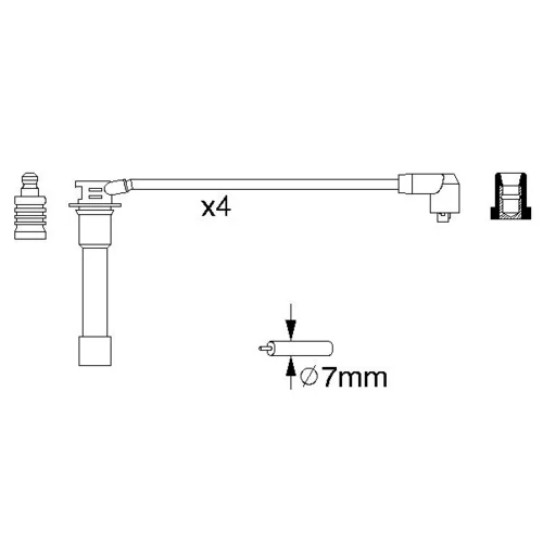 Sada zapaľovacích káblov 0 986 356 742 /BOSCH/ - obr. 4