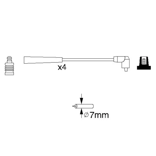 Sada zapaľovacích káblov 0 986 356 818 /BOSCH/ - obr. 4