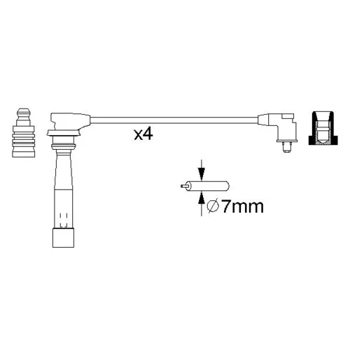 Sada zapaľovacích káblov 0 986 356 970 /BOSCH/ - obr. 4