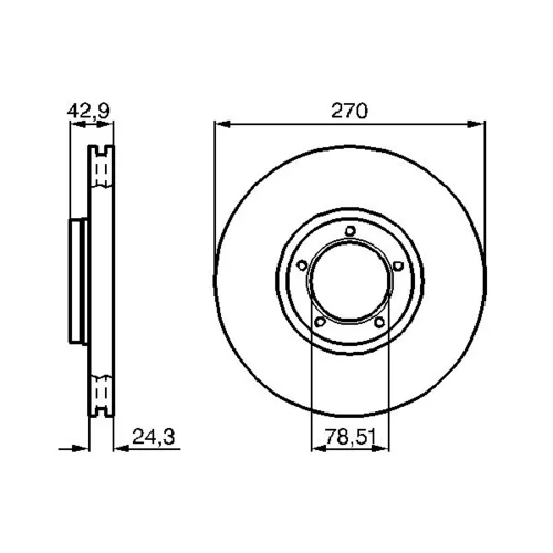 Brzdový kotúč 0 986 478 166 /BOSCH/ - obr. 4