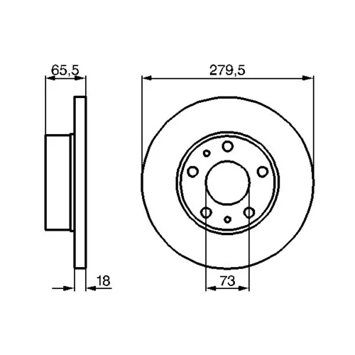 Brzdový kotúč 0 986 478 843 /BOSCH/ - obr. 4