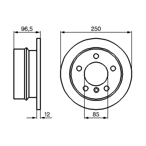 Brzdový kotúč 0 986 478 863 /BOSCH/ - obr. 4