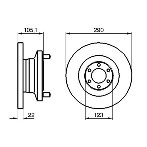 Brzdový kotúč 0 986 478 885 /BOSCH/ - obr. 4