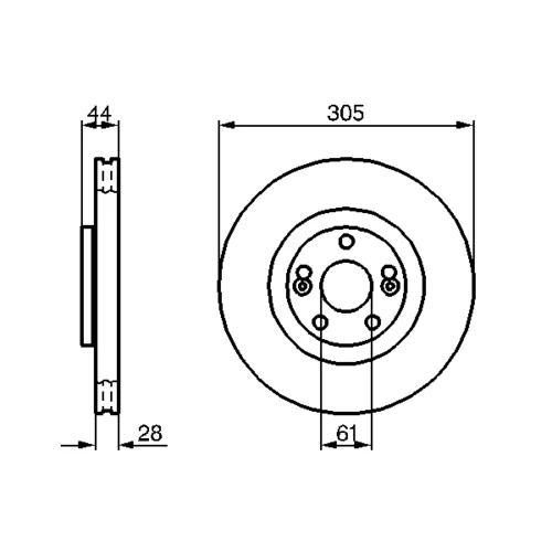 Brzdový kotúč 0 986 479 109 /BOSCH/ - obr. 4