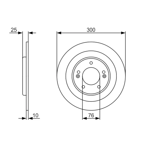 Brzdový kotúč 0 986 479 A46 /BOSCH/ - obr. 4