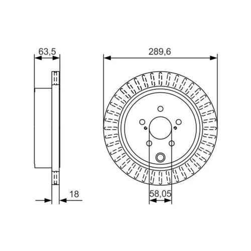 Brzdový kotúč 0 986 479 A83 /BOSCH/ - obr. 4