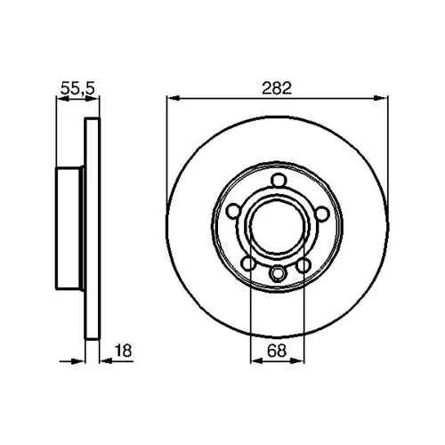 Brzdový kotúč 0 986 479 B54 /BOSCH/ - obr. 4