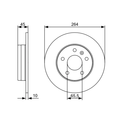 Brzdový kotúč 0 986 479 C66 /BOSCH/ - obr. 4