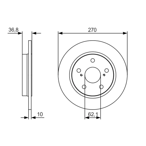 Brzdový kotúč 0 986 479 S64 /BOSCH/ - obr. 4